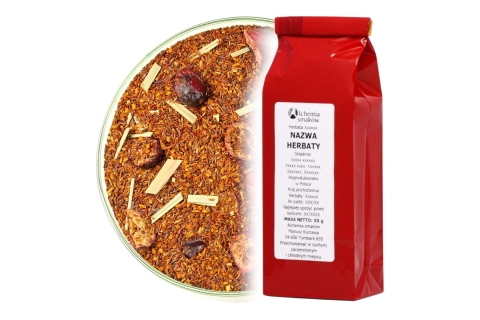 Herbata ROOIBOS ŻURAWINOWY (OT) (50g) Aromatyczna Moc Żurawiny !